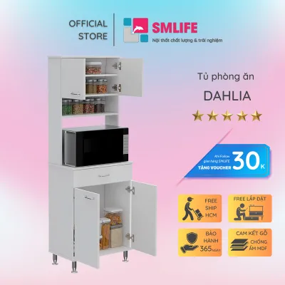 Tủ phòng ăn bằng gỗ kiểu dáng nhỏ gọn SMLIFE Dahlia