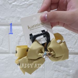 JEPIT SALON KAMINO BENTUK PITA 2 KOTAK 8CM / JEPITAN SALON BENTUK PITA 2 KOTAK 8 CM