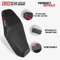 MOKOTO ELITE SERIES SEAT COVER NET ANTI-SLIP 3D MESH FOR HONDA AND YAMAHA MOTORCYCLE SPEEDMOTO 1PC. 
