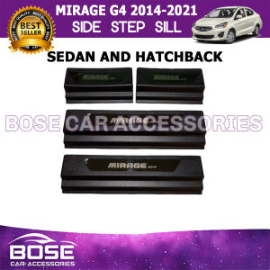 Side Step Sill for Mitsubishi Mirage G4 Sedan / Hatchback 2014 Onwards Model Side Step Sill / Side Stepsill / Sidestepsill (without LED / with LED) - 4pcs in 1 set / 2 KINDS: Without LED and With LED Bose Car Accessorie EP