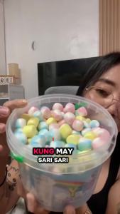 【COD】As Large Crispy Marshmallow Bucket - orted Flavors 300pcs Jar + 20% More!Bulk Marshmallow Candy Jar for Parties Fun Marshmallow Pack