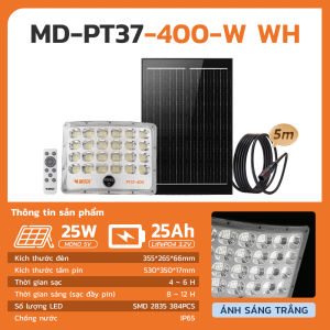 Đèn Pha Năng Lượng Mặt Trời MODI SOLAR LED Cong Siêu Sáng Ánh Sáng Trắng