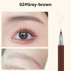 Biya 3 Colors Liquid Eyeliner Eyebrow Pencil Soft Brush Tip Line Smooth Waterproof Sweatproof Long-lasting Natural Non-fading Eye Makeup