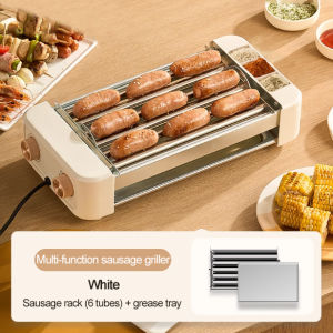 LENODI Multi-functional Sausage Griller includes grill rack/plate for both frying and grilling.