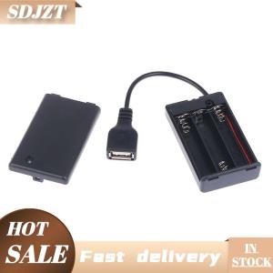 SDJZT 3xAAA Battery Box With USB Port For Building Block Led Light Kit With Switch To