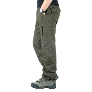 Mens Tactical Pants High Quality Cargo Pants Multi-pocket Khaki Black Army Green Cotton Original Street Beige Trousers