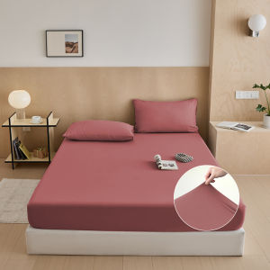 3in1 Bedsheet Set Fully Garterized Fitted Soft Korean Style Multiple Sizes 2 Pillowcases King/Queen/Double/Single Sizes