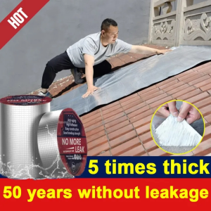 5M water proof roofing tape Instant Watertight Seal for Roofs and Gutters roof tape sealant waterproof water proof tape high polymer waterproof membrane for roof waterproofing sheet aluminum tape water proof tape adhesive water proof