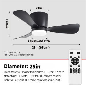 New Style Ceiling Fan with Llights Living Room Ceiling Light with Fan Used for Dining Room Balcony，Aisle，Dressing 220V