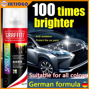 【100 times brighter】clear top coat spray paint gloss polish450ml all colors are suitable for the car