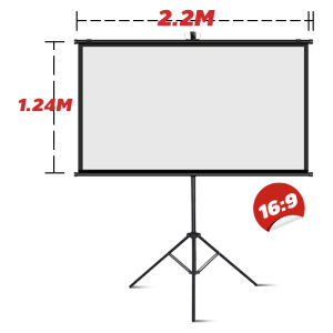 จอโปรเจคเตอร์ 4K จอรับภาพ รองรับการฉายภาพ 3D พับได้ แบบตั้งพื้น แขวนผนัง เหมาะสําหรับใช้ ในบ้าน สํานักงาน Projector Scre