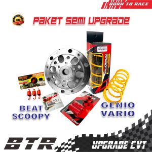 paket upgrade cvt full racing motorcycle matic full komplit BEAT FI/BEAT ESP/VARIO 125/PCX 150/NMAX 155/AEROX/MIO M3/BEAT DELUXE/SCOOPY/GENIO/ PAKET KIRIAN BEAT DELUXE FULL RACINGBUBUT RACING CUSTOM/PULLEY SET/MODIFIKASI/MOTORCYCLE