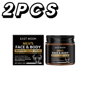 new Whipped Beef Tallow Men Face Body Cream Natural Grass Fed Tallow Anti-Dryness Lifting Firming Barrier Protect Daily Skin Care hot