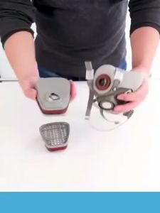 ชั่วโมง หน้ากากกันสารเคมี รุ่น 6200 ขนาดกลาง พร้อมตลับกรอง 6001 ฟิลเตอร์ 5N11 ฝาครอบ 501