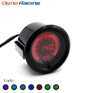 12V Car Modification EVO Digital LCD Water Temperature Gauge  52MM Universal 7 A racing-specific instrument with background lighting
