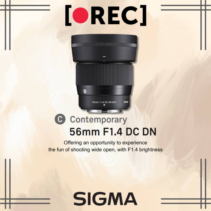 Sigma 56mm F1.4 DC DN Contemporary Lens - Sigma Singapore Warranty ...