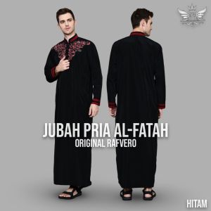 Jubah Bordir Alfattah / Jubah Bordir Pria Dewasa / Baju Jubah Gamis Pria Dewasa Terbaru