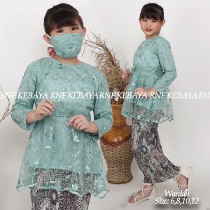 Stelan Kebaya Anak Perempuan 5 - 12 tahun Terbaru / Kebaya Pesta Anak / Kebaya Kondangan Anak Murah / Kartini Anak Sekolah Sd Terlaris