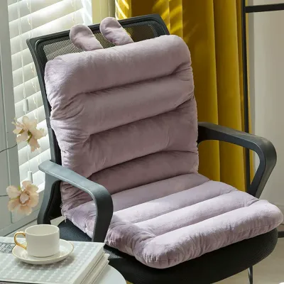 MISO Solid Color Chair Cushion Comfortable crystal velvet cushion office home sofa chair car seat cushion dining tatami mat Easy to store