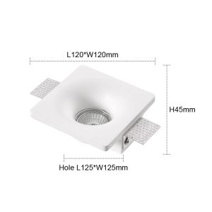 Lõm thạch cao Downlight Đèn trần GU10 LED chống chói nhúng không biên giới Spotlight Phòng ngủ phòng khách lối đi chiếu sáng nhà