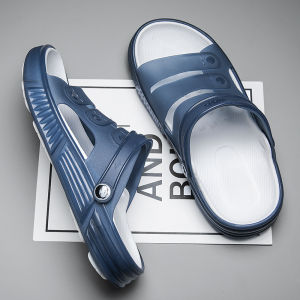 Mens Soft Sole Lightweight Sandal Slippers Jelly Beach Shoes Treading Shit Feeling Sandals