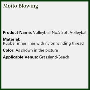 Moito Bóng chuyền thể thao ngoài trời bóng chuyền bãi biển trẻ em đào tạo bóng chuyền phong cách cạnh tranh chuyên nghiệp bóng chuyền kích thước 5 trong nhà