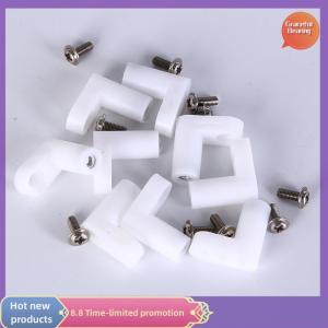 Graceful 10pcs fixed plastic pcb mounting feet 20mm L type feet with screws