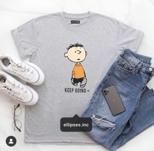 ELLIPSES.INC Tumblr Tee / Kaos Wanita & Pria Lengan Pendek KEEP GOING & JUST BELIEVE