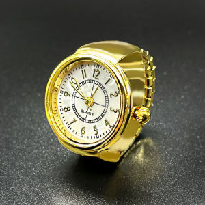Finger Watch Ring for Women Men Elastic Stretchy Roman Quartz Mini Watches Rings Punk Gift