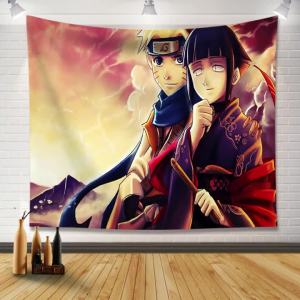 Hantar dari gudang tempatanNaruto anime cartoon wallpaper backdrop fabric ins Nordic style wall tapestry for bedroom and rental house decoration