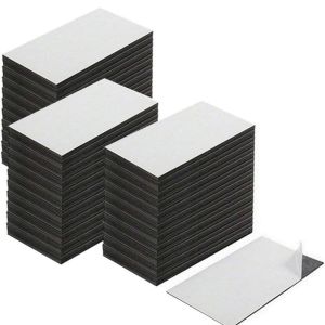 PLNBFG 20/50Pcs Soft ic ic Stickers DIY 50x25mm Refrigerator Backing Durable Flexible Backing Business Cards Photos Crafts