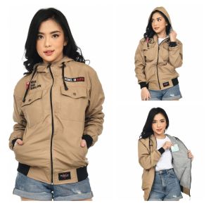MYSAH-(COD) Terlaris Jaket Parka Wanita Taslan Waterproof Rebel Id / Jaket motor cewek wanita anti air anti angin / Jaket motor parasut wanita RAPID ALEXA parasit hoodie terbaru jacket motor cewe waterproof dan antiangin /