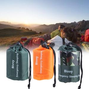 RGFV Outdoor Activities Keep Warm Waterproof Outdoor Emergency Blanket Windproof Thermal Blanket Sleeping Bags Survival Blanket Bags Survival Sleeping Bag Emergency Sleeping Bag