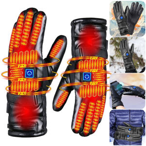 Battery Heated Touchscreen Gloves Rechargeable Hand Warmer for Men Women Outdoor Winter Sports Gear
