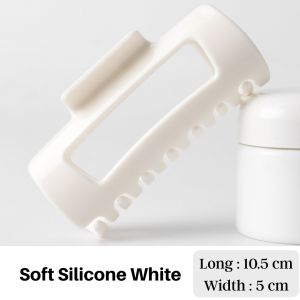Soft Silicone Hair Clip Womens Back of the Head Simple and Safe Shark Clip Hair Accessories
