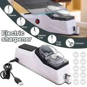 Electric Knife Sharpener USB Portable Kitchen Knife Sharpner