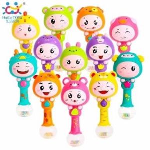 Huile toys (Hola) แบรนด์แท้ คฑาสัตว์น้อยมีเสียงไฟ Zodiac Dynamic Rhythm Stick ได้มาตรฐานปลอดภัย มี มอก. เหมาะสำหรับเด็กตั้งแต่แรกเกิด