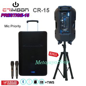 Speaker Wireless Crimson CR-15 Prestige Speaker Portable 15" cr 15 prestige