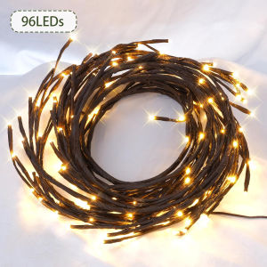 Outdoor waterproof remote control USB willow vine lamp artificial plant interior decoration LED lights fairy lights Christmas lights XMAS decoration Ramadan holidays rooms Valentines Day gifts，Chinese New Year decoration，LED String light