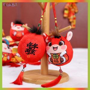 RUASA Horse Year Mascot Doll Pendant Chinese Zodiac Horse Tassel Pendant Backpack Hangings Decoration Gifts