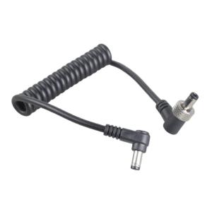 80cm Locking .5x2. Male Power Cable With Angled Plug For Photography Laptop Chargers Monitors