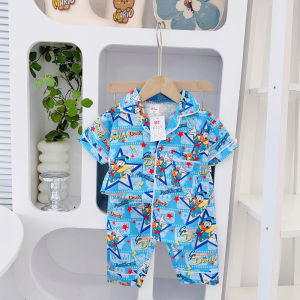JanElla’s BUTTON DOWN PAJAMA SET (1 to 8 Years Old) SLEEPWEAR TERNO for KIDS BOYS HT Cotton Made in Vietnam