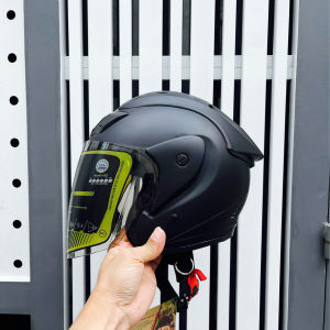 Mũ Bảo Hiểm 3/4 Đầu MT115 ASIA /Bảo Hành 12 Tháng  (MÀU ĐEN KÍNH KHÓI)