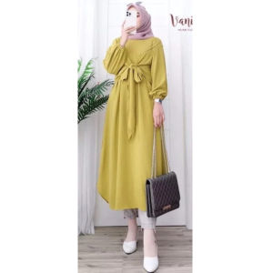 BAJU ATASAN WANITA DEWASA LENISIA TUNIK CRINKLE M L XL