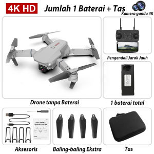 RC Drone E99 K3 Pro 4K Dual Kamera Avoid Obstacles WIFI FPV Fotografi Udara Helikopter Foldable Quadcopter Drone  Drone HD Lipat Quadcopter Drone Wifi FPV APP Kontrol Murah Drone