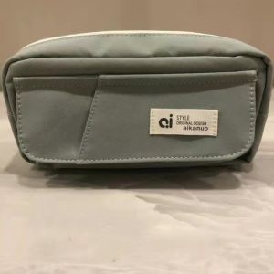 TINGTIAN Multi-layer Student Pencil Case Flip Style Large Capacity Simple Pencil Pouch Simple INS Gel Pen Organizer Stationery