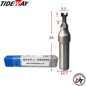 Mũi phay gỗ CNC chốt nhựa liên kết U Mũi Tạo Rãnh chữ T Tideway MSR-U-TW