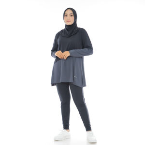 Baju Setelan Olahraga Wanita Panjang - Oneset Sporty Muslimah Senam Lari Zumba Terbaru