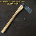 Kampak baja asli super tajam - Kapak Gagang kayu Cacah Daging Ukuran besar Siap Pakai - Kapak Perkul Potong Kayu Pohon Super Kokoh Dan Tajam. 