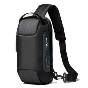 Mens Waterproof USB Oxford Crossbody Bag Anti-theft Shoulder Sling Bag Multifunction Short Travel Messenger Chest Pack For Male2026